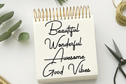 Antrian Script, a Script Font by Andika Fez (Thumbnail 11 of 12)