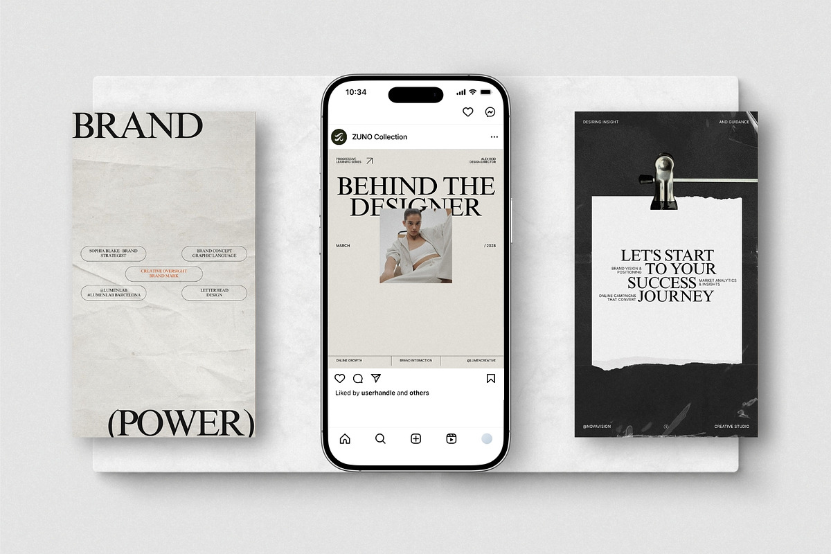 ZUNO | Instagram Post & Story (I), a Social Media Template by The Aesthetic Studio (Photo 4 of 10)