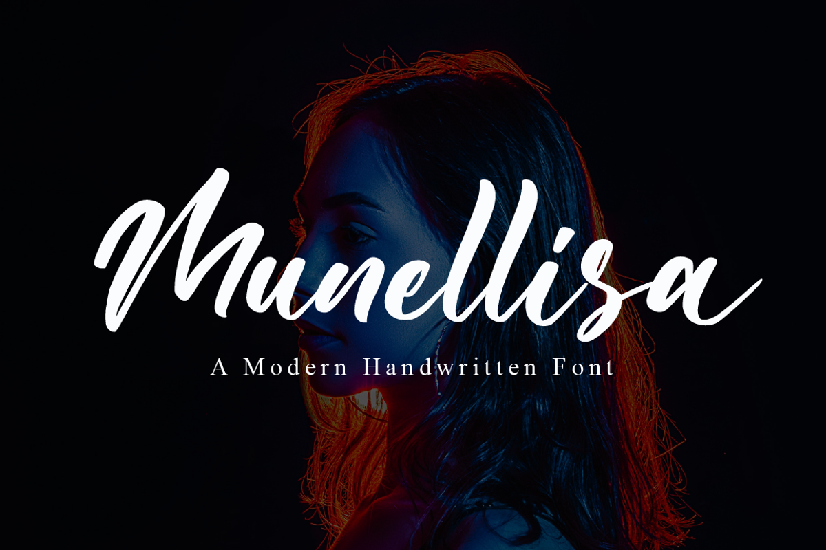 Munellisa a Modern Handwritten Font, a Script Font by Fatmawati (Photo 1 of 12)