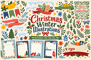 196 Xmas Illustrations Bundle, a Seasonal Illustration by Anna Studio (Thumbnail 1 of 12)