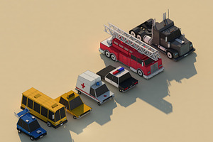 Low Poly Cars Asset Pack 1