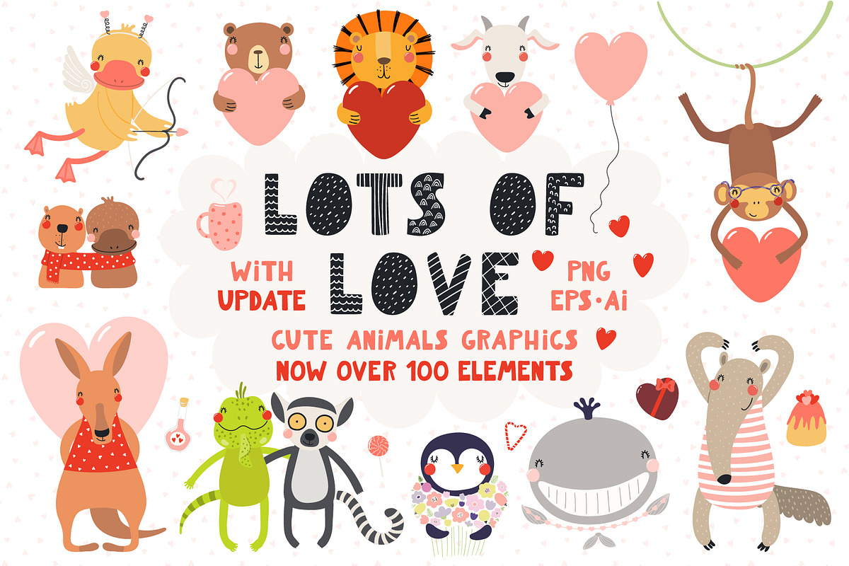 Cute Little Animals Bundle, an Animal Illustration by sceptical cactus (Photo 2 of 12)