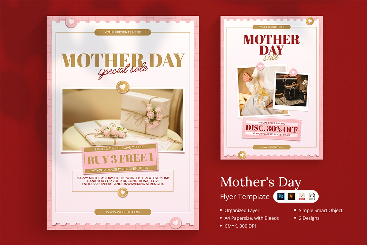 Momoka - Mother's Day Flyer, a Flyer Template by Lettha-Studio (Photo 1 of 4)