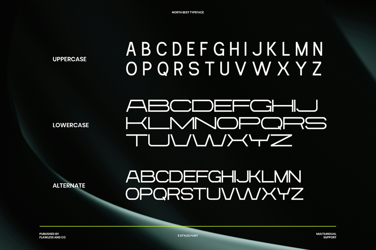 Northbest - Sans Serif Typeface Font, a Sans Serif Font by Flawless And Co (Photo 9 of 10)