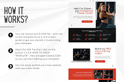 Fitness Coach Canva Website Template, a Landing Page Template by Kromatic Design Studio (Thumbnail 7 of 8)