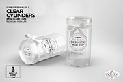 Clear Cylinders Clear Caps Mockups, a Packaging Mockup by INCDesign (Thumbnail 13 of 14)