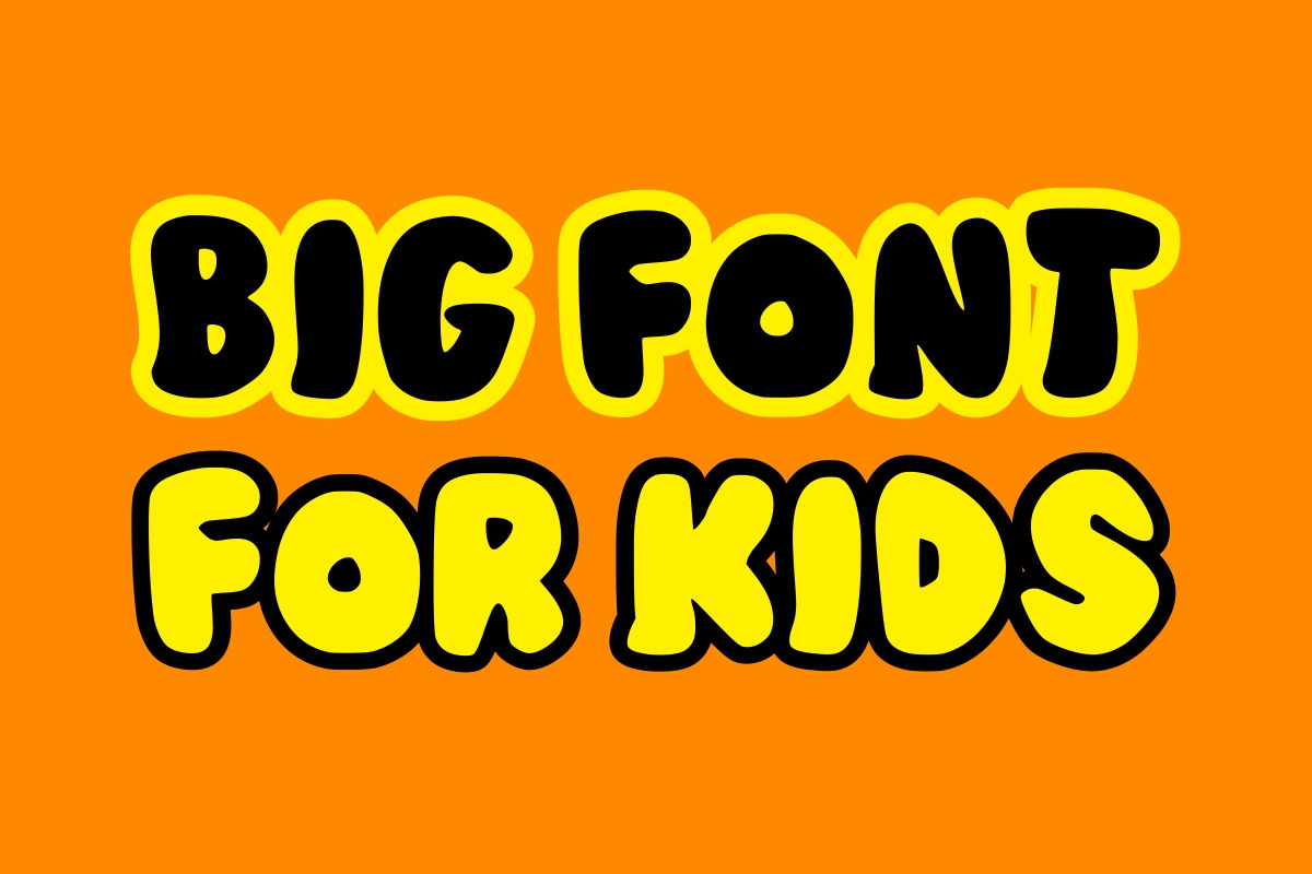 Big Ballon - Cartoon Font, a Serif Font by Fourteen Letter (Photo 4 of 8)