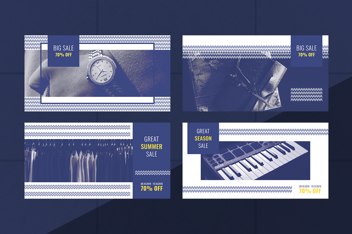 Facebook Post Templates, a Social Media Template by Graphicase