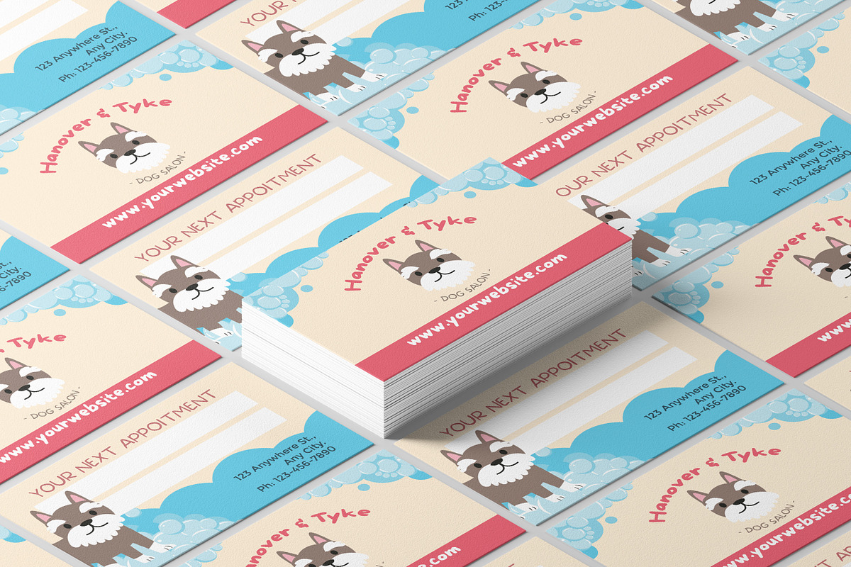 Pet Appointment Business Card, a Business Card Template by Graphic Origin (Photo 1 of 3)