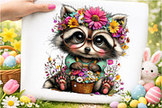 Whimsical Daisy Animals Clipart, an Illustration by GatewayDesign (Thumbnail 6 of 10)