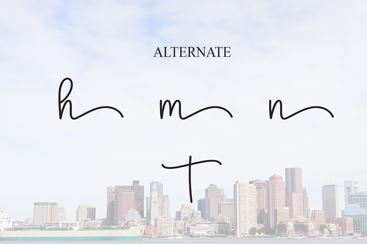 Boston | Script Font, a Handwritten Font by Scratchones (Photo 8 of 9)