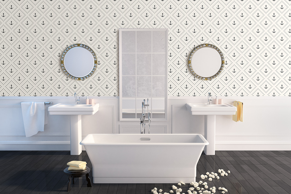 interior PSD, Bathroom photo, a Print Template by HisariDS Mockup Design (Photo 3 of 6)