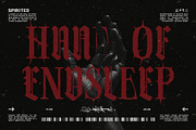 Dark Brutal Typeface, a Blackletter Font by alit design (Thumbnail 10 of 17)