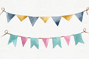 Birthday Party Clipart, an Illustration by Colibri Watercolor (Thumbnail 3 of 5)