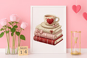 Crochet Books And Coffee Png, an Illustration by Canvas Craft (Thumbnail 3 of 7)