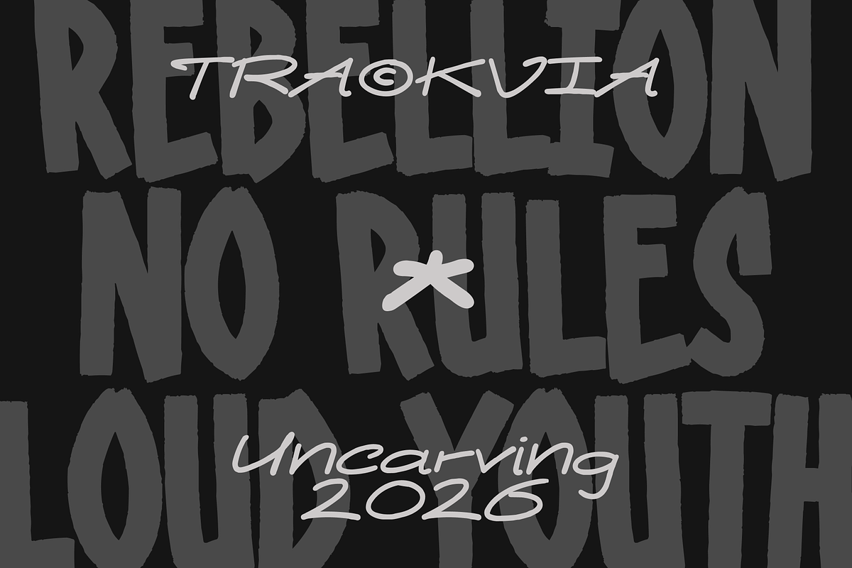 Trackvia - Street Vibes Font, a Handwritten Font by Uncarving (Photo 3 of 11)