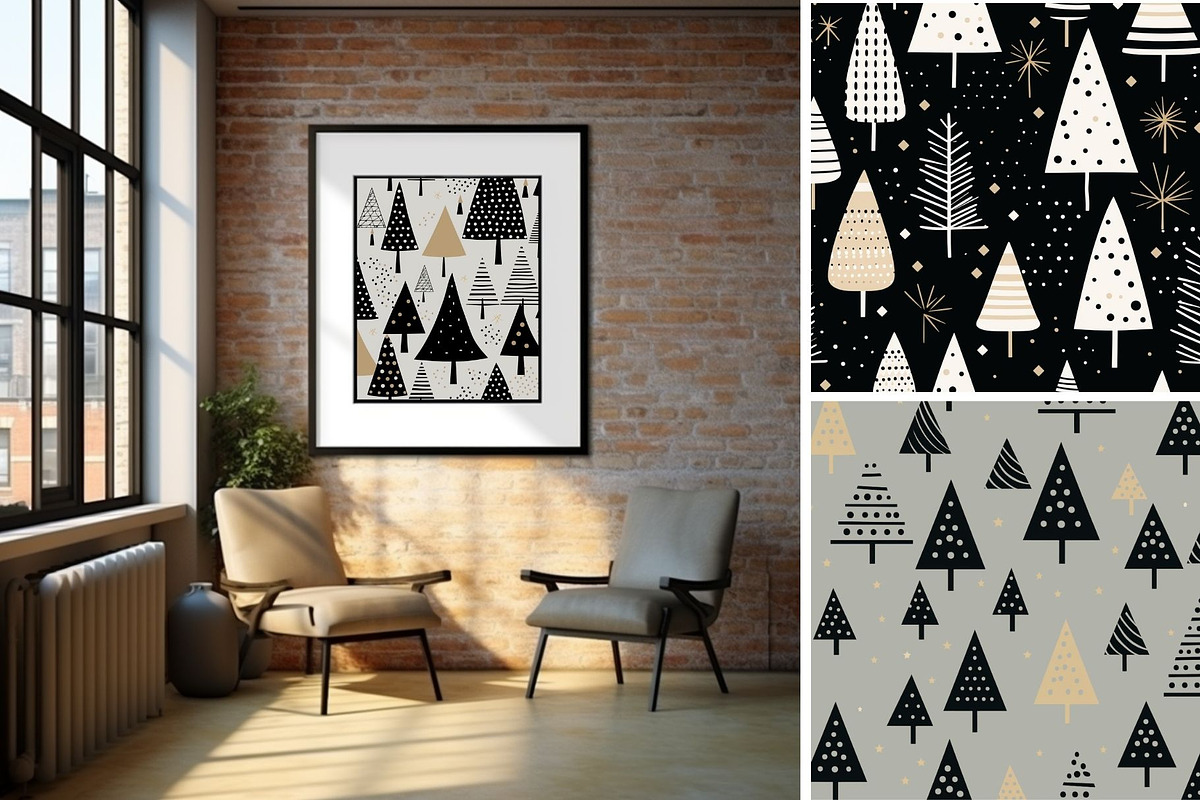 14 seamless minimalism Christmas, a Pattern Graphic by ARTOZEN DIGITAL (Photo 11 of 14)