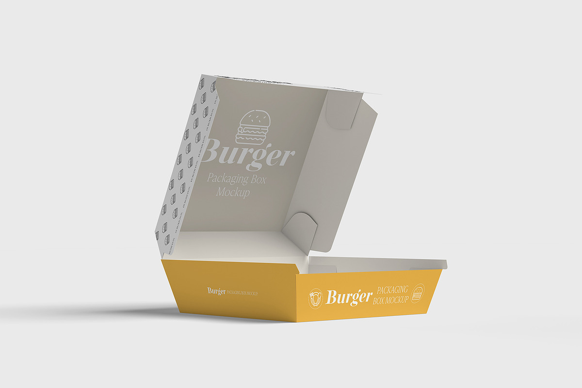 Burger Packaging Mockup, a Packaging Mockup by Graphicbars (Photo 5 of 10)