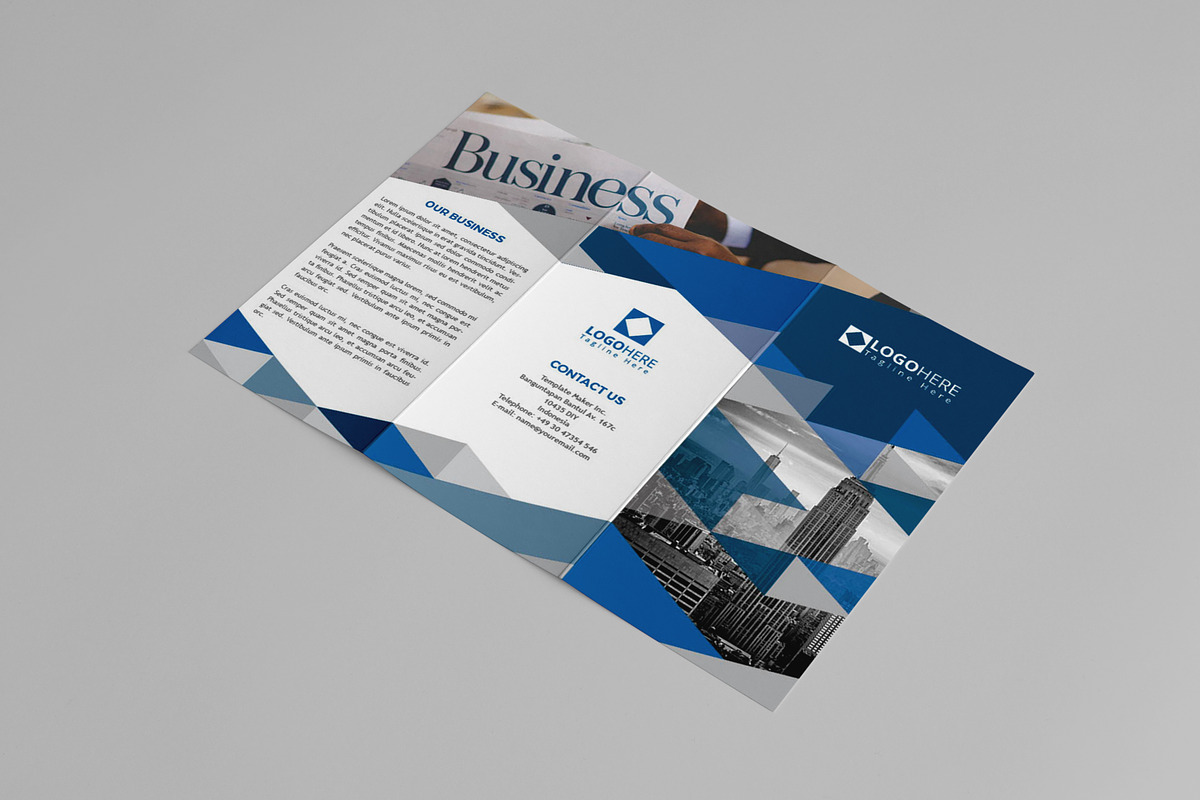 Modern Trifold Brochure, a Brochure Template by assaiv (Photo 4 of 5)