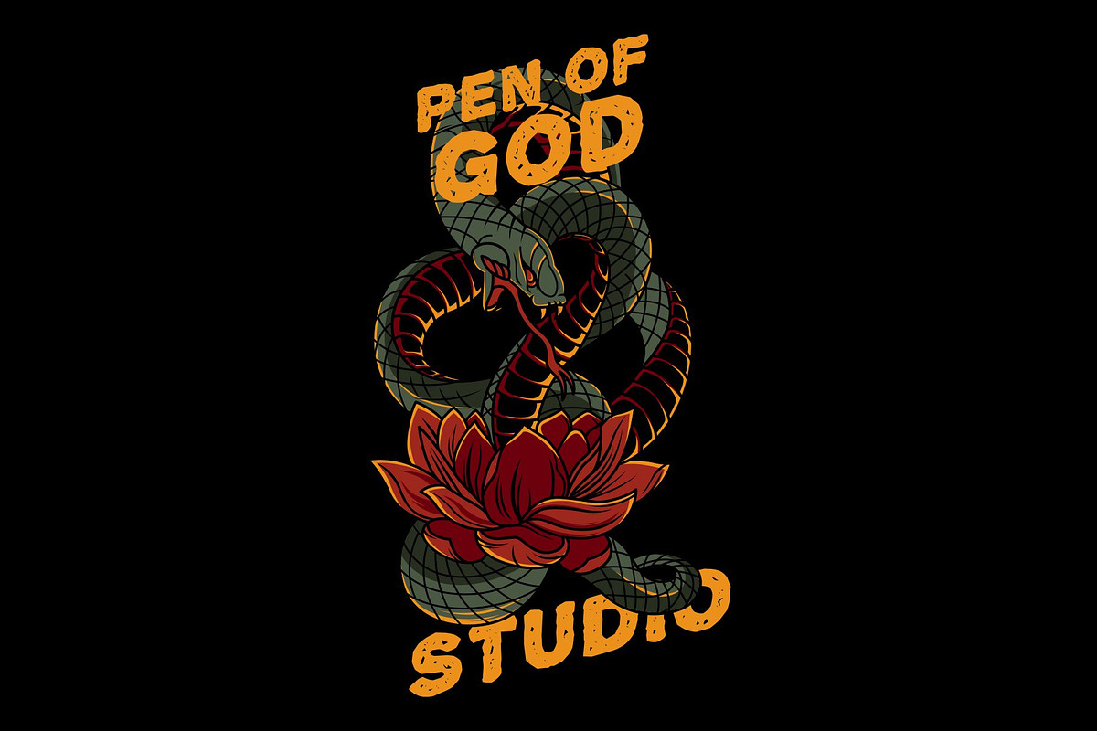 Snake illustration vector, an Illustration by Pen of God Studio (Photo 1 of 2)
