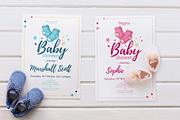 Boy&Girl - Baby Shower Invitation, a Card Template by Uniyok (Thumbnail 4 of 4)