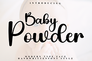 Baby Powder, a Handwritten Font by InermediaSTUDIO (Thumbnail 1 of 7)