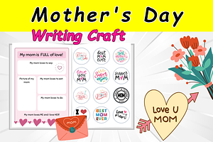 Mother's Day Activities | Writing, a Templates & Theme by Premium Digital Templates