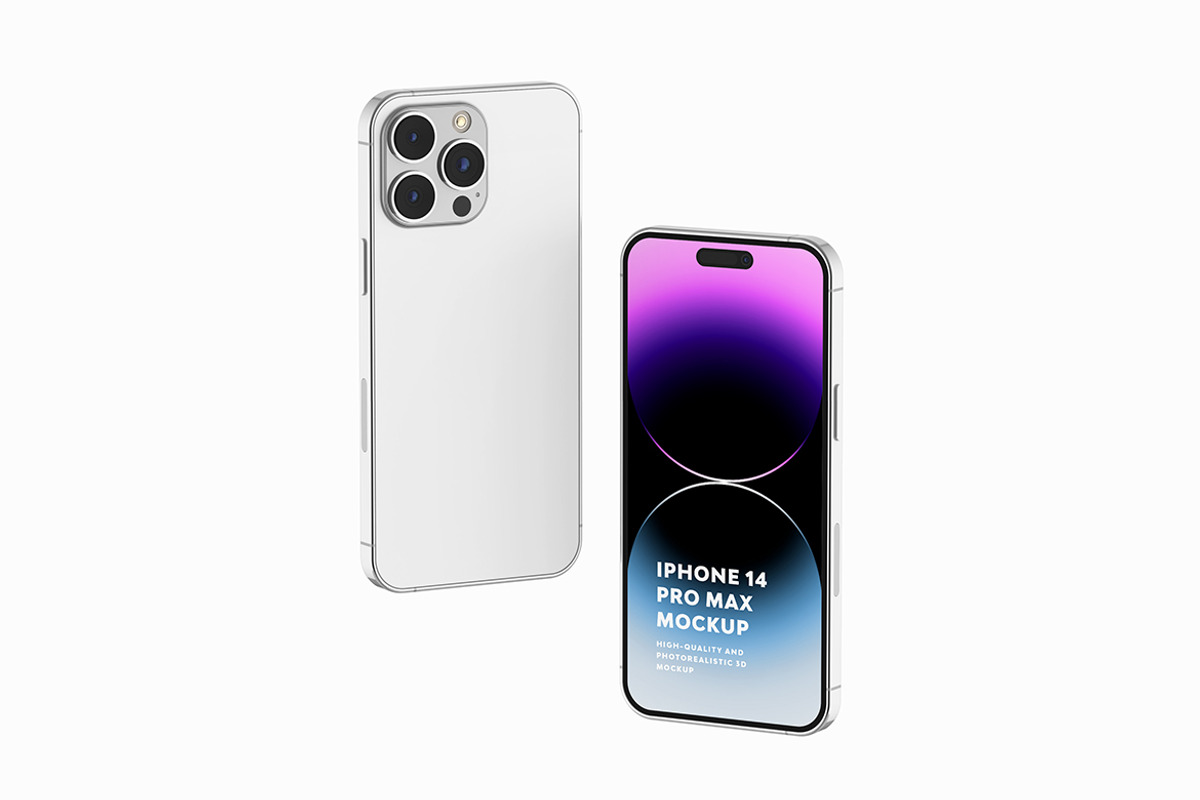 iPhone 14 Pro Max Mockup, an iPhone Mockup by UnicDesign (Photo 8 of 10)