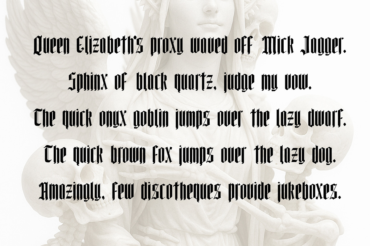 Tall Goth, a Blackletter Font by Loudoun Design Co. (Photo 4 of 7)
