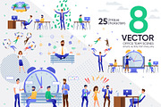Office Team Vector Scenes, a Websites & App Template by PavelVinnik (Thumbnail 1 of 2)