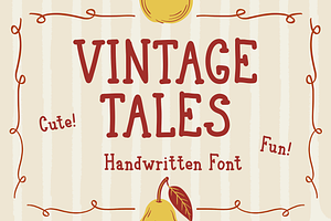 Vintage Tales Handwritten Cute Font