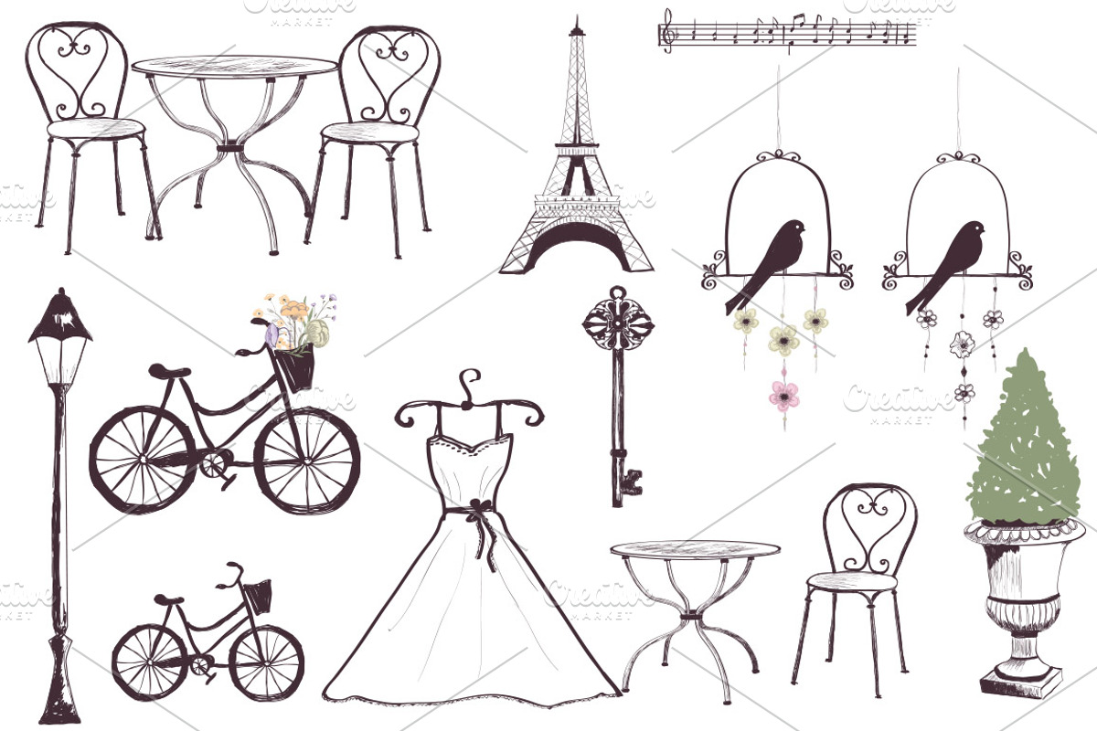 Romantic Vintage Sketches, an Illustration by Friendly Label (Photo 2 of 5)