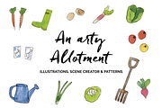 An arty Allotment, an Education Illustration by Liz Pengilley Studio (Thumbnail 1 of 11)