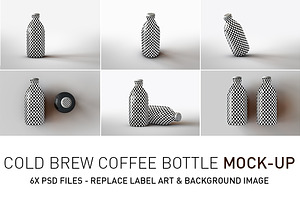 Cold Brew Coffee Bottle Mock-Up