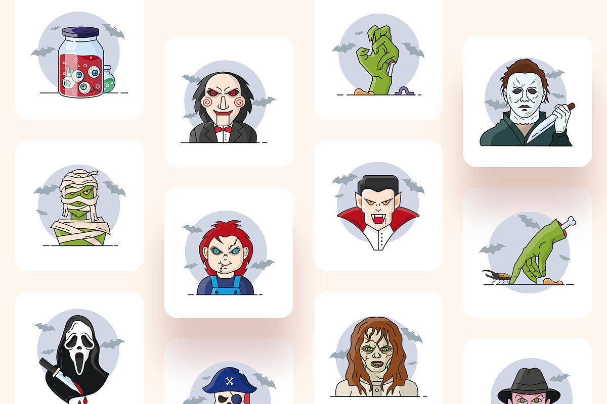 Halloween & Horror Character icons, an Icon by Ragul Creates (Photo 2 of 6)