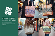 Totebag Street Mockup Set - Vol 5, a Product Mockup by DOBE Studio (Thumbnail 1 of 4)