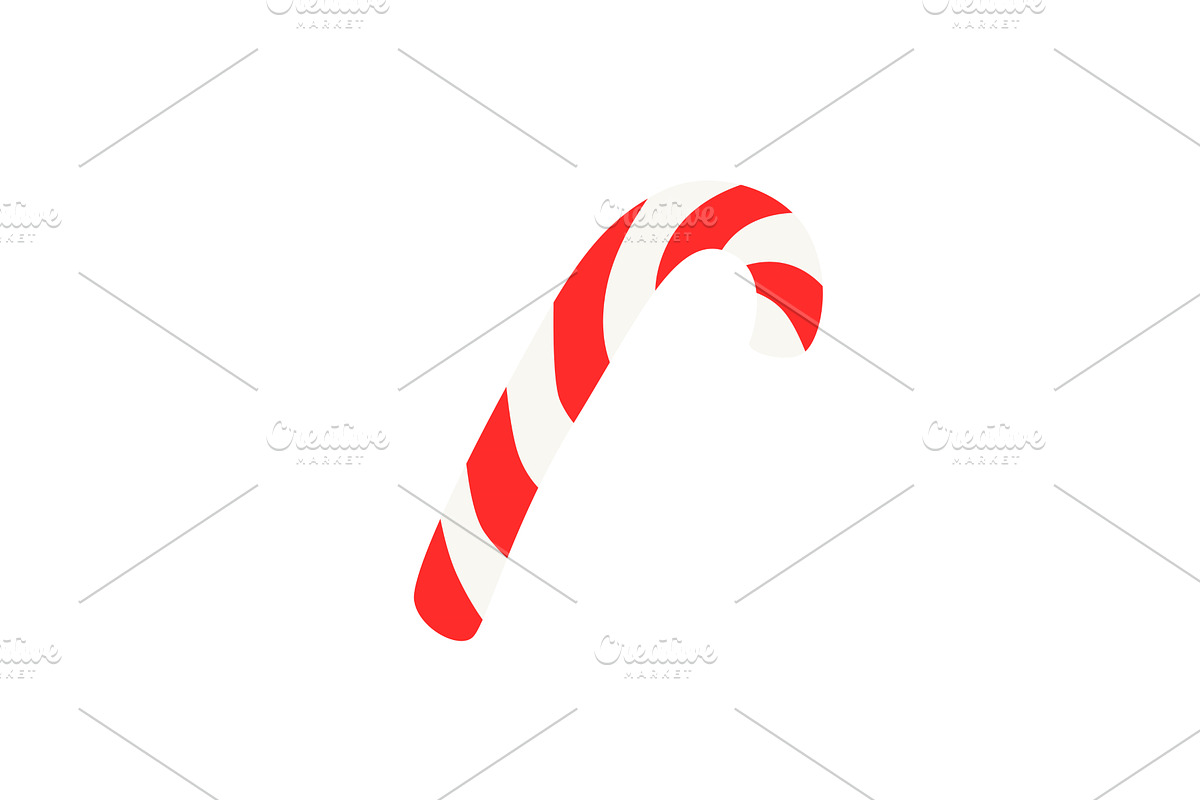 Christmas Candy cane. Vector, an Object Illustration by Nadzin