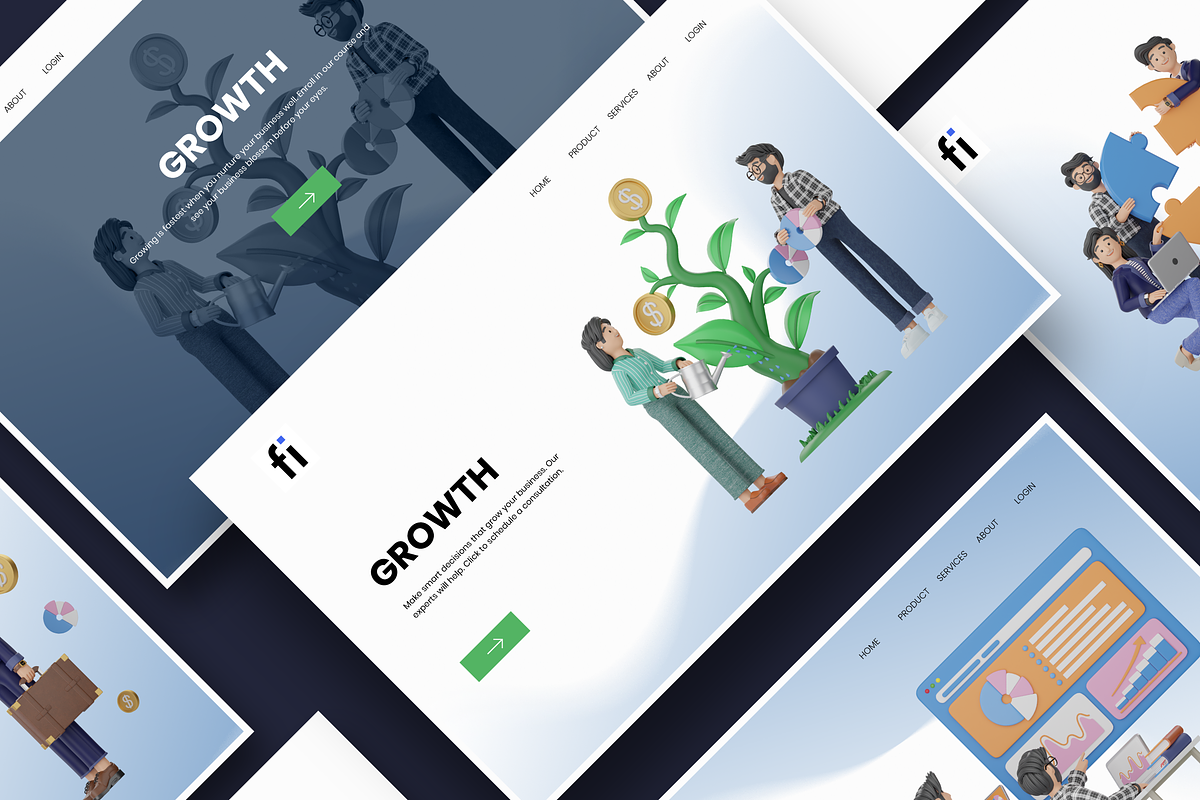 3D Career Illustration Set, a Person Illustration by Flat Icons (Photo 8 of 8)