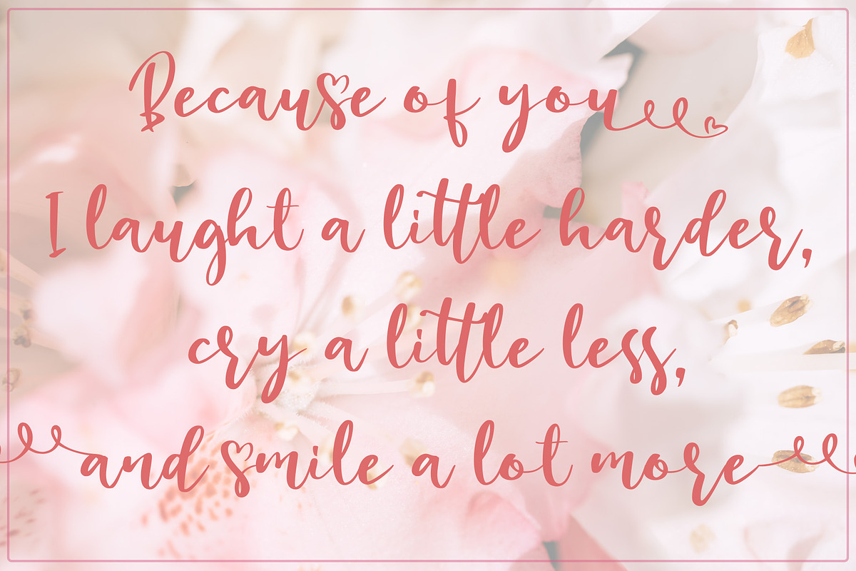 Lucky Girl  Cutes Script Font, a Script Font by Aldedesign (Photo 2 of 7)