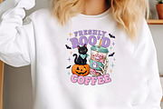 Vintage Halloween Coffee Sublimation, a Seasonal Illustration by CraftArtStudio (Thumbnail 3 of 4)