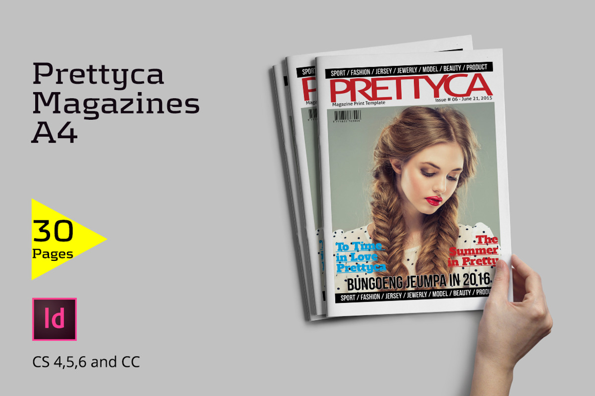 Prettyca Magazines, a Magazine Template by Firtana (Photo 1 of 11)