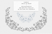 Line Art Floral Clipart, a Decorative Illustration by AW Studios (Thumbnail 8 of 11)