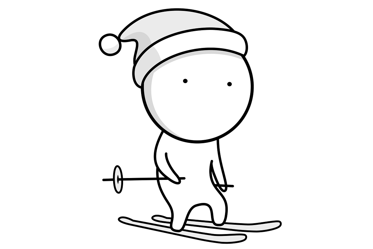 Sports icons, such as skiing and ska, an Icon by JK comics (Photo 5 of 5)