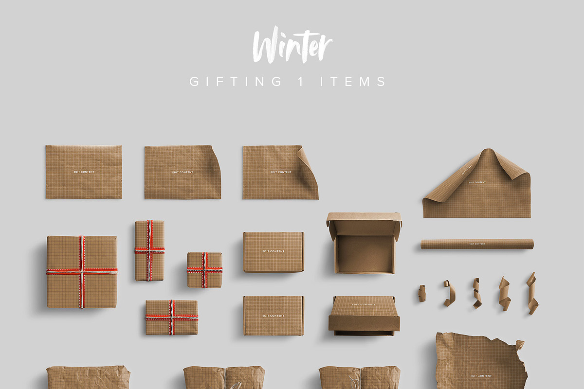 Winter Scene Creator Bundle, a Books & Magazine Mockup by Custom Scene (Photo 18 of 32)