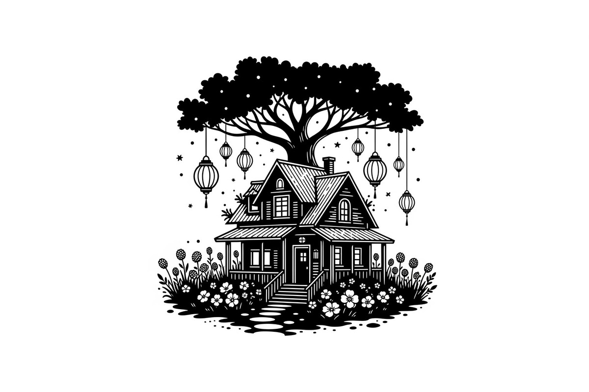 Tree House Silhouette SVG Bundle, an Illustration by jahid234 (Photo 20 of 31)