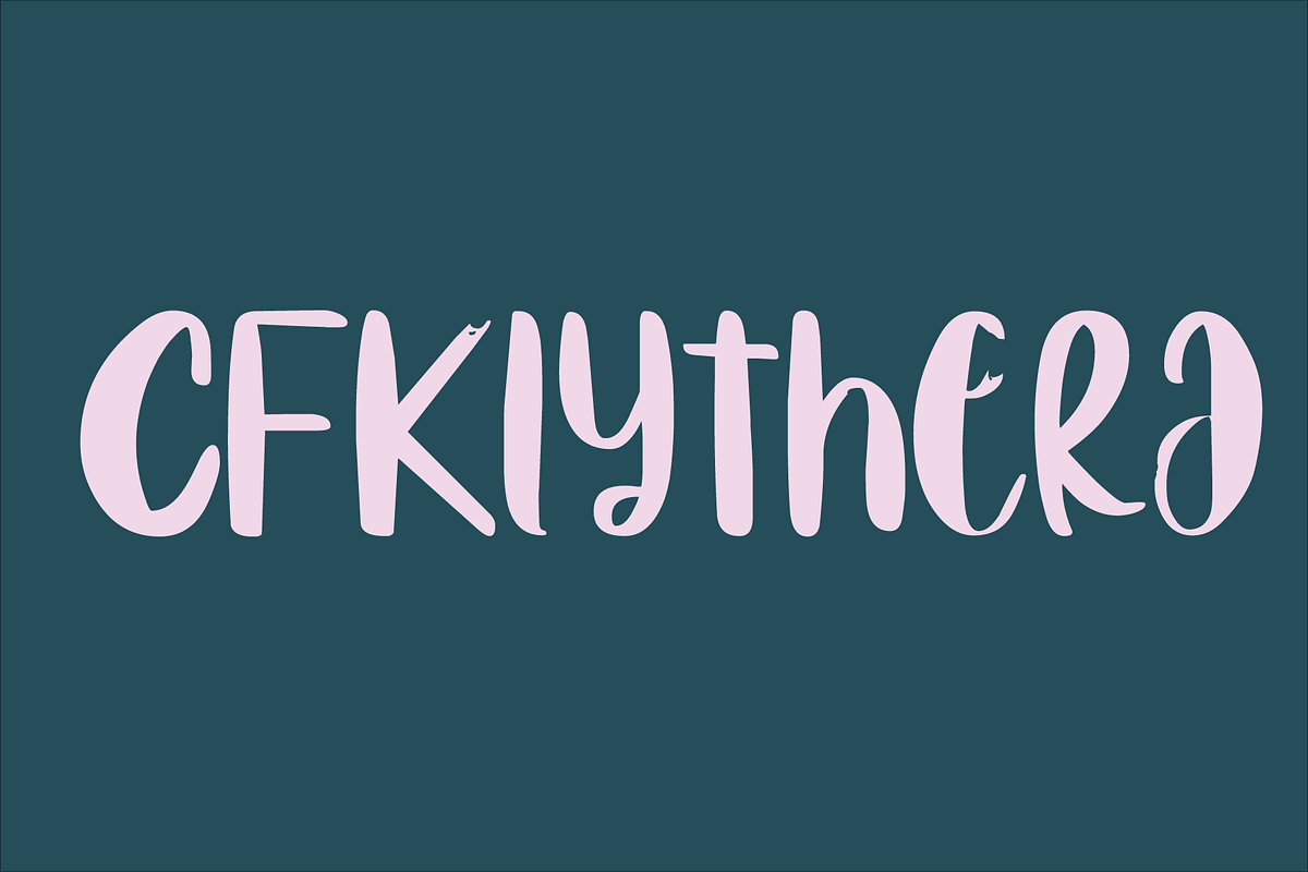 Klythera - Watercolor Inked Display, a Sans Serif Font by Design House (Photo 1 of 3)