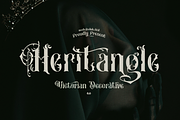 Heritangle Victorian Font, a Blackletter Font by madeDeduk (Thumbnail 1 of 11)