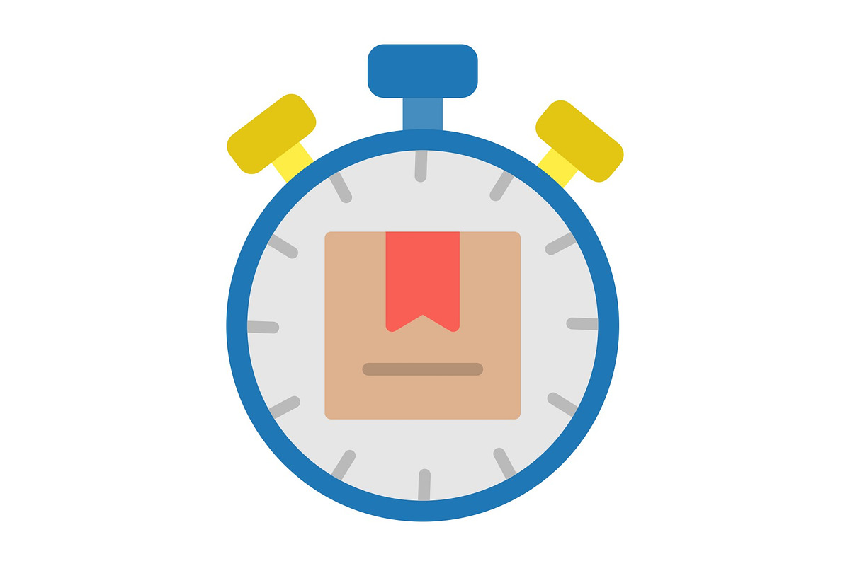 Stopwatch Flat Icon, an Icon by Pexelpy (Photo 1 of 2)