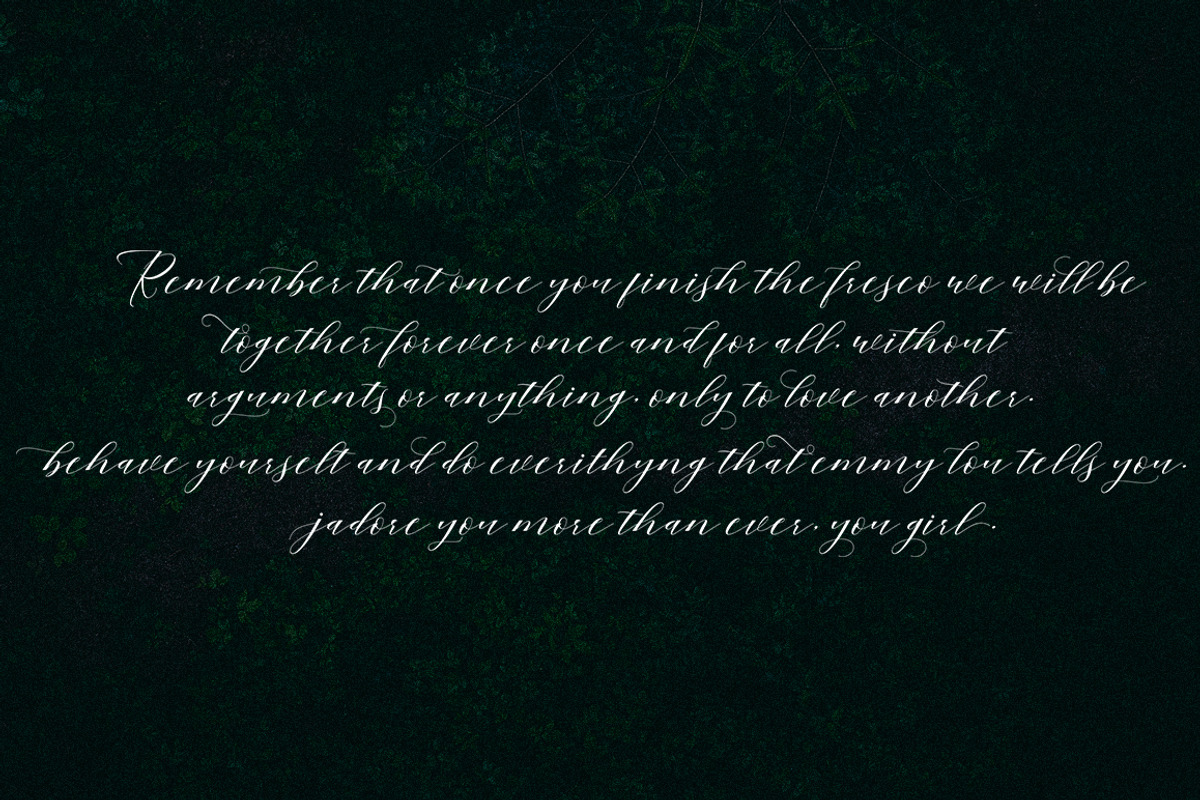 Mahogany Script, a Script Font by Areatype (Photo 8 of 8)