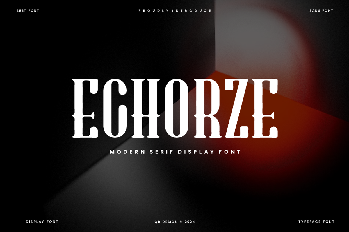 Echorze - Modern Serif Font, a Serif Font by QR Design Studio (Photo 1 of 6)